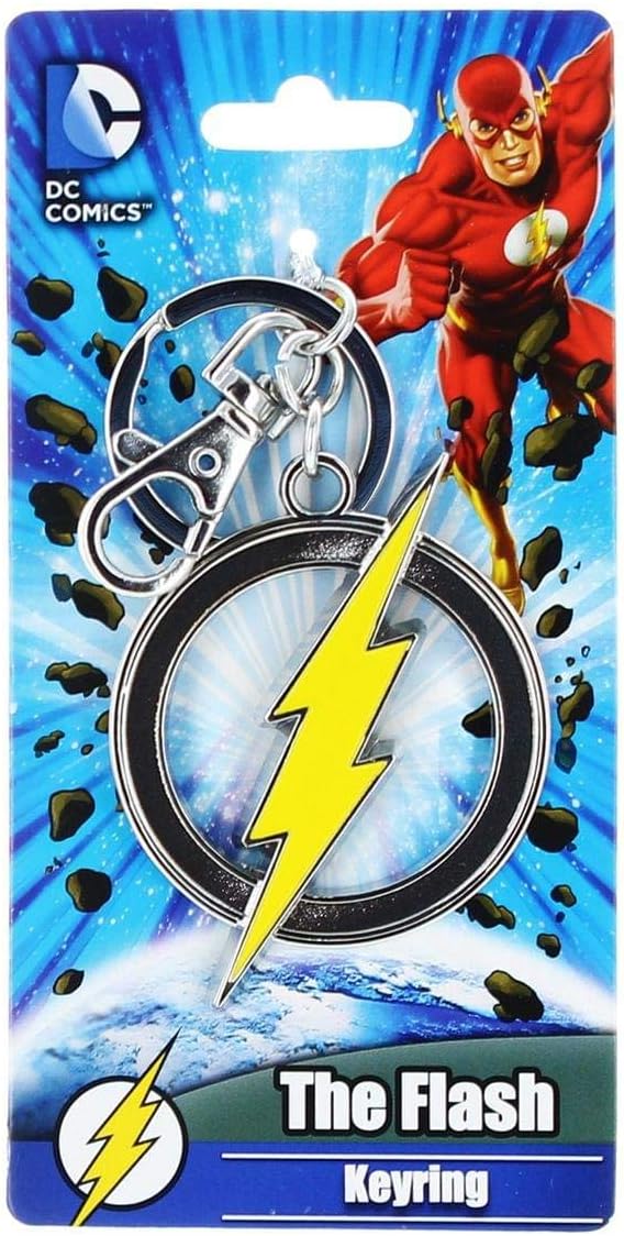 DC Comics The Flash Logo Pewter Keyring