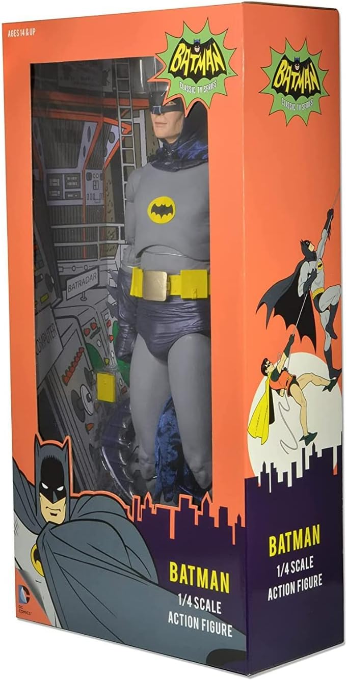 Batman (1966) Adam West Batman 1/4 Scale Action Figure side angle