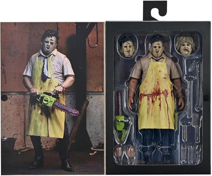The Texas Chainsaw Massacre Toony Terrors Leatherface (50th Anniversary), side angle