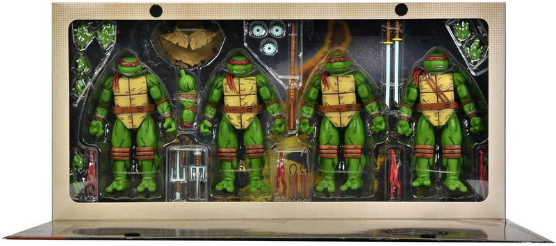Teenage Mutant Ninja Turtles Mirage Comics Turtles 4-Pack 7" Scale Action Figure Set side angle