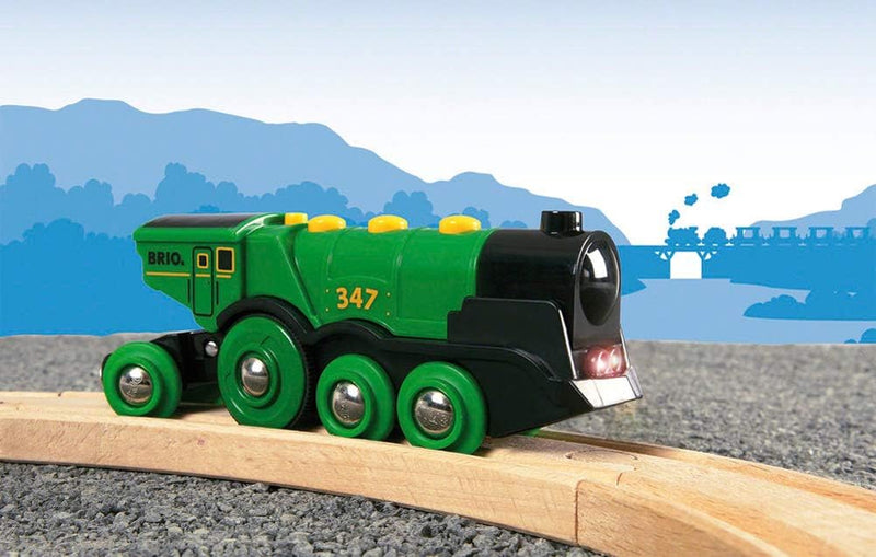 BRIO Big Green Action Locomotive (33593) - Image 5
