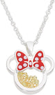 Disney Minnie Silver Plated Brass November Birthstone Necklace
