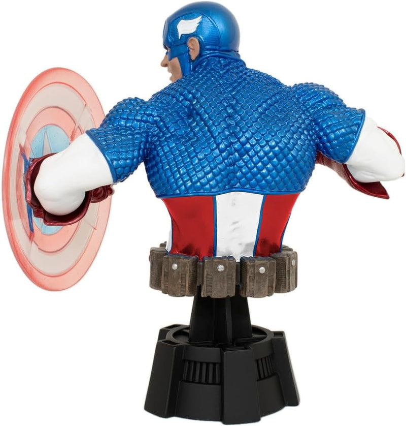 Diamond-Bust Marvel Captain America Holo Shield SDCC23, side angle