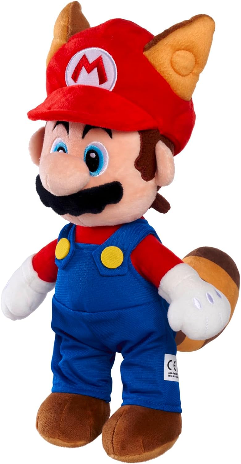 Super Mario 30cm Racoon Mario Plush