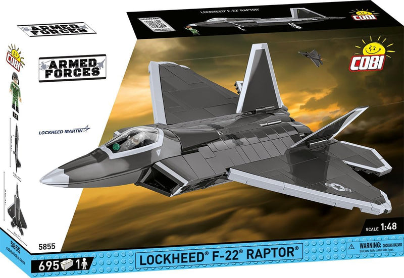 Cobi 5855 Armed Forces Lockheed F22 Raptor 695 pcs