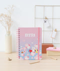 BT21 Cherry Blossom A5 Hardcover Notebook 180 Pages close up detail