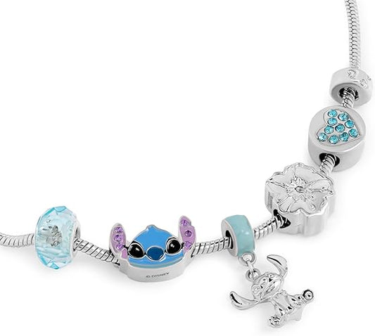 Disney Stitch Silver Plated Charm Bracelet - Image 2