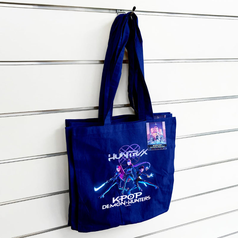 K-Pop Demon Hunters Canvas Tote Bag, side angle