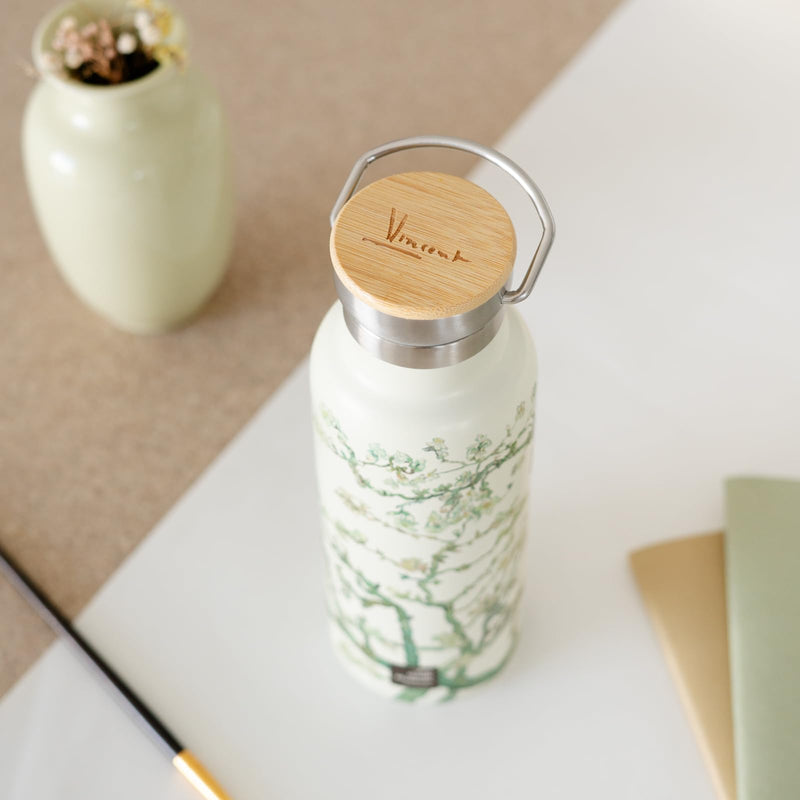 Van Gogh Museum Stainless Steel Bottle with Handle close up detail