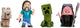 Minecraft Movie 2.5" Figure Pack