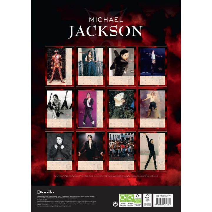 Michael Jackson A3 2025 Calendar