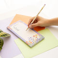 Wild Flowers Magnetic Notepad design detail