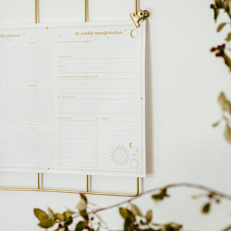Astral A4 Weekly Planner design detail