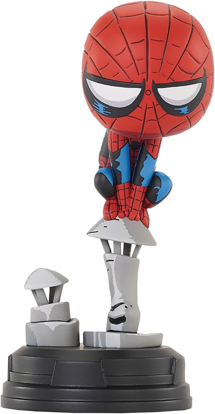 Spider-Man on Chimney Marvel Animated Style 6-Inch Statue