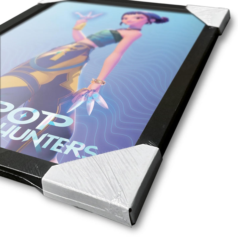 K-Pop Demon Hunters Zoey 16" x 12" Framed Collector Print, rear view