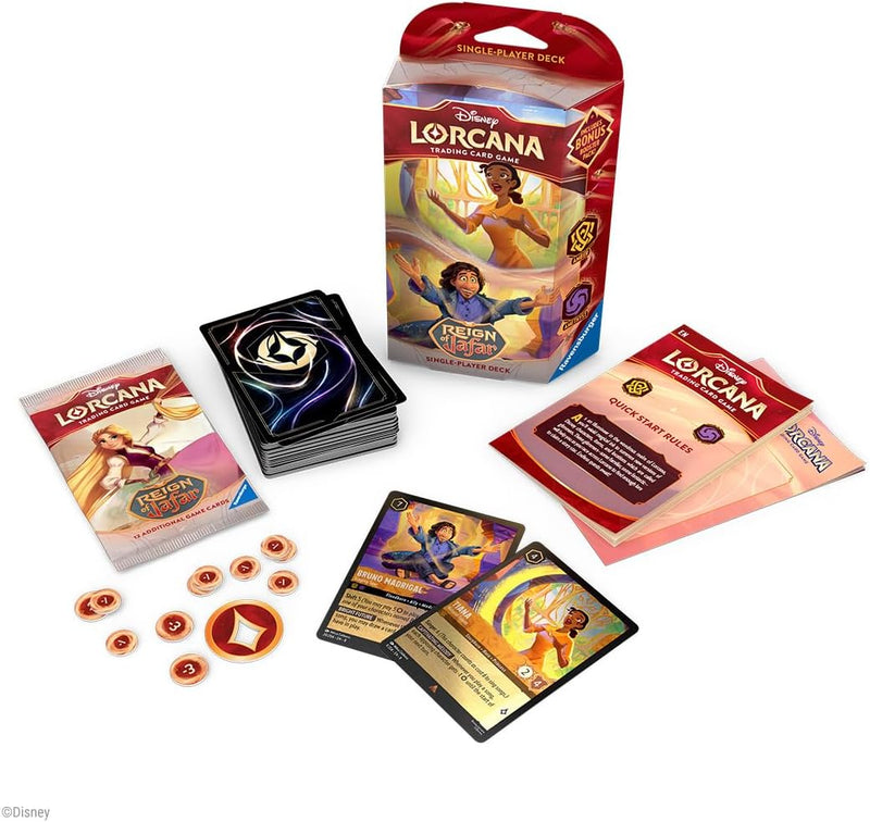Disney Lorcana Trading Card Game - Reign of Jafar Starter Deck - Set 8, side angle