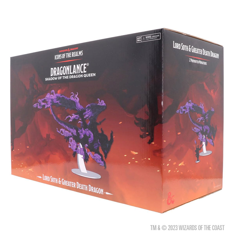Dungeons and Dragons Lord Soth on Greater Death Dragon Drago, side angle