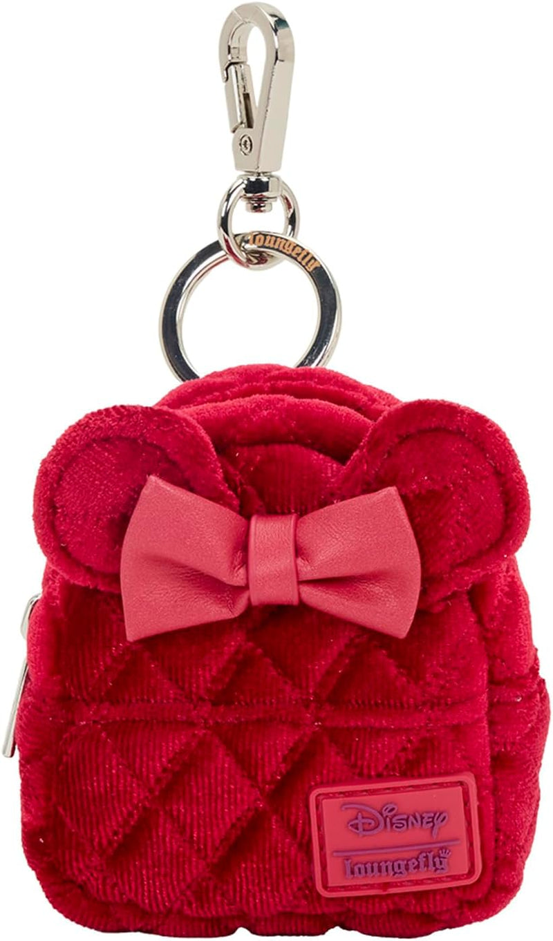 Loungefly - Disney Minnie Mouse Glitter Mini Backpack Charm side angle