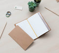 Travel Journal Refill Set of 2 Notebooks Bullet and Lined packaging view