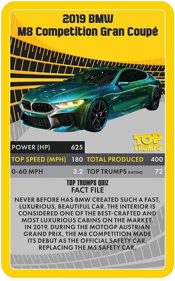 Top Trumps Classics Supercars Card Game