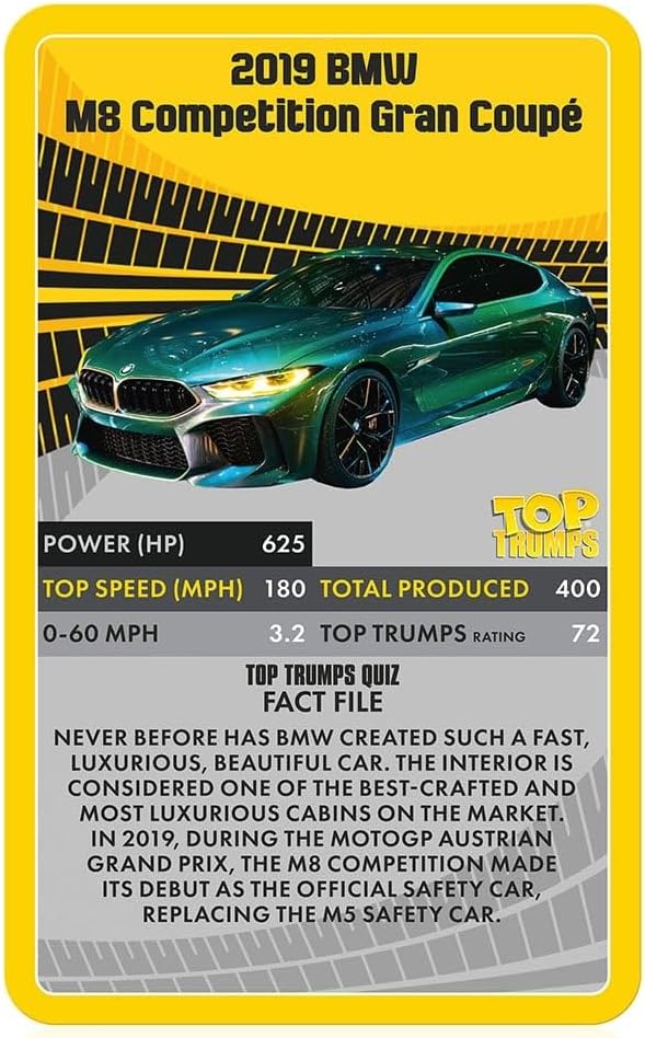 Top Trumps Supercars Racing Card Game