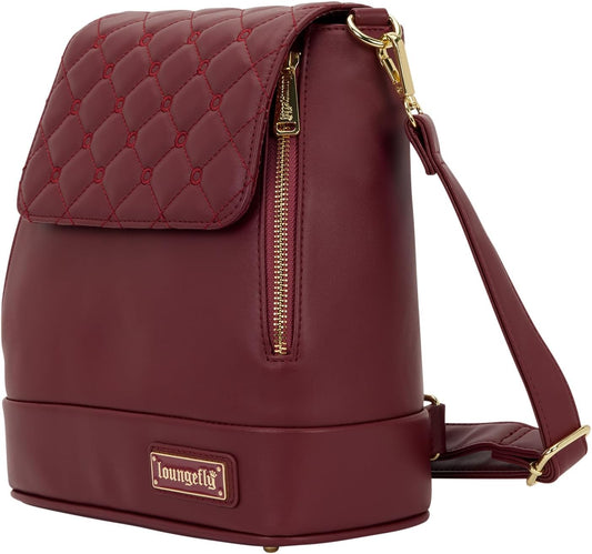 Loungefly - The Lilly Red Convertible Mini Backpack & Crossbody Pin Trader Bag alternate view