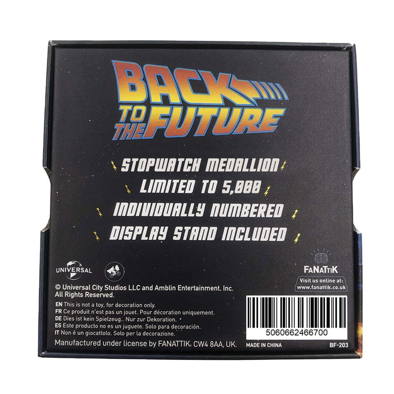 Back to the Future Limited Edition Stopwatch Medallion, additional view