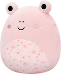 Squishmallows - 7.5'' Kline The Pink Frog Plush, side angle
