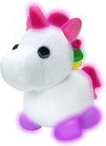 Adopt Me! Neon Unicorn Light-Up Plush, packaging shot
