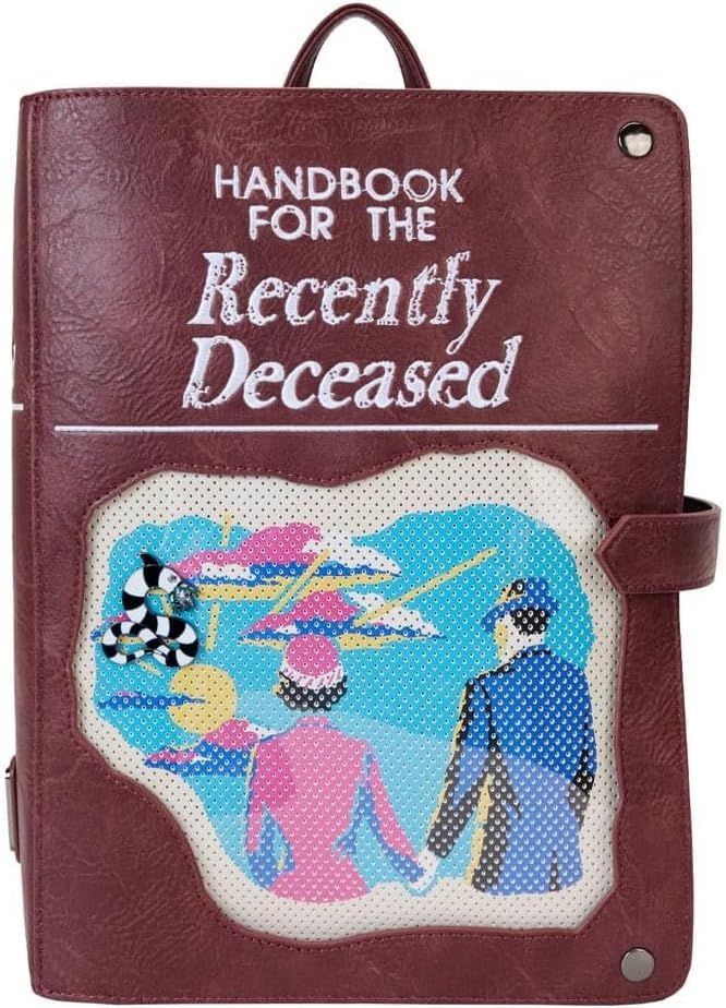 Beetlejuice Handbook for the Recently Deceased Loungefly Pin Trader Backpack