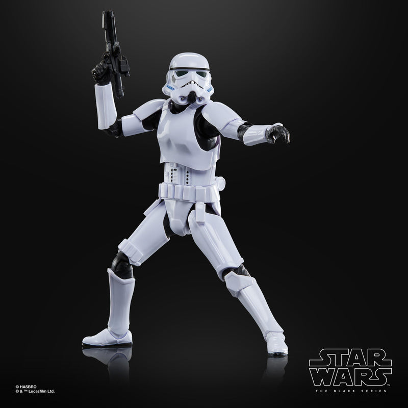 Star Wars Imperial Stormtrooper Black Series Action Figure, side angle