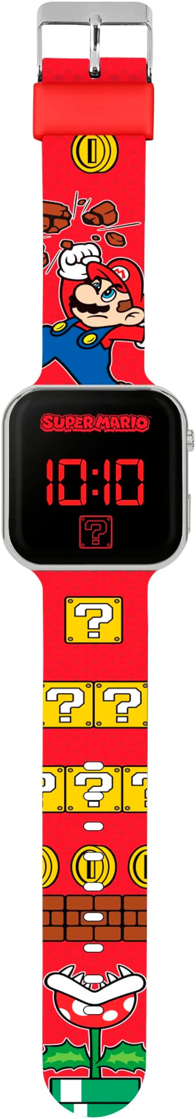 Nintendo Super Mario Printed Strap LED Watch for Children's
