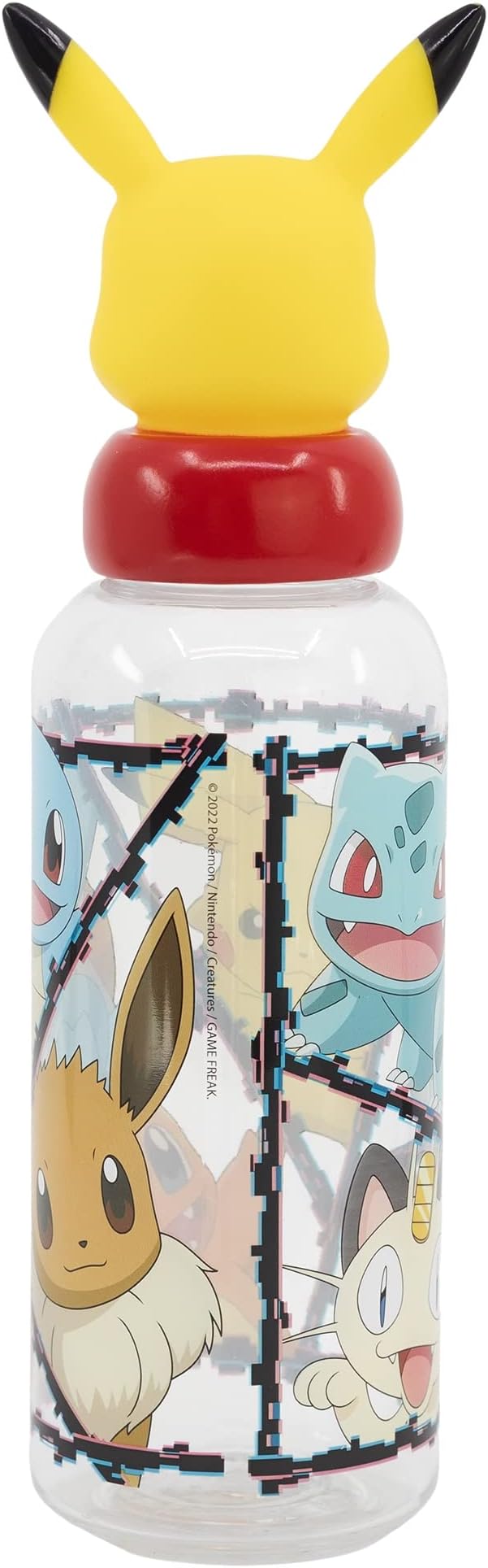 Pokemon 560ML 3D Figurine Bottle, close-up detail