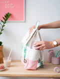 Pusheen Rose Collection Backpack close up detail