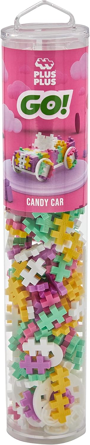 Plus Plus: GO! Candy Color Cars Maker Tube (200pc) - Image 2