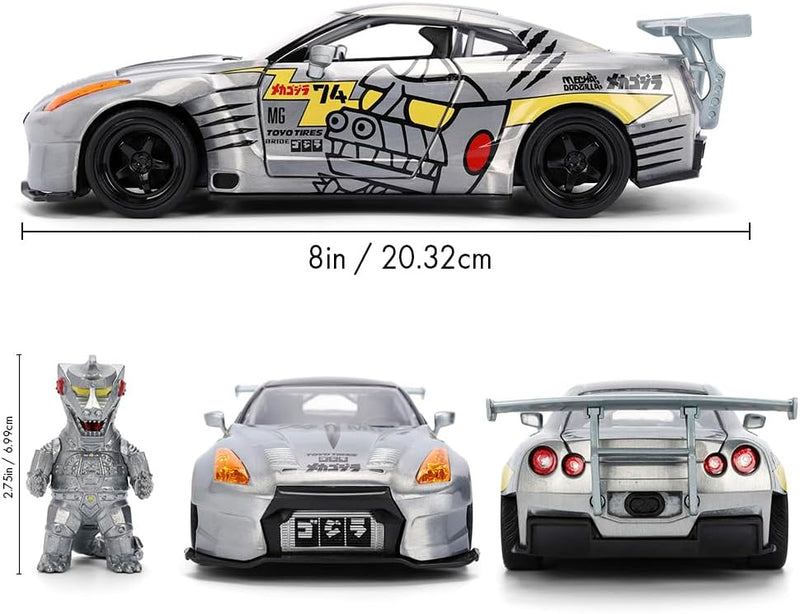 Jada Godzilla Nissan GTR 1:24 Die Cast Model Car - Image 3