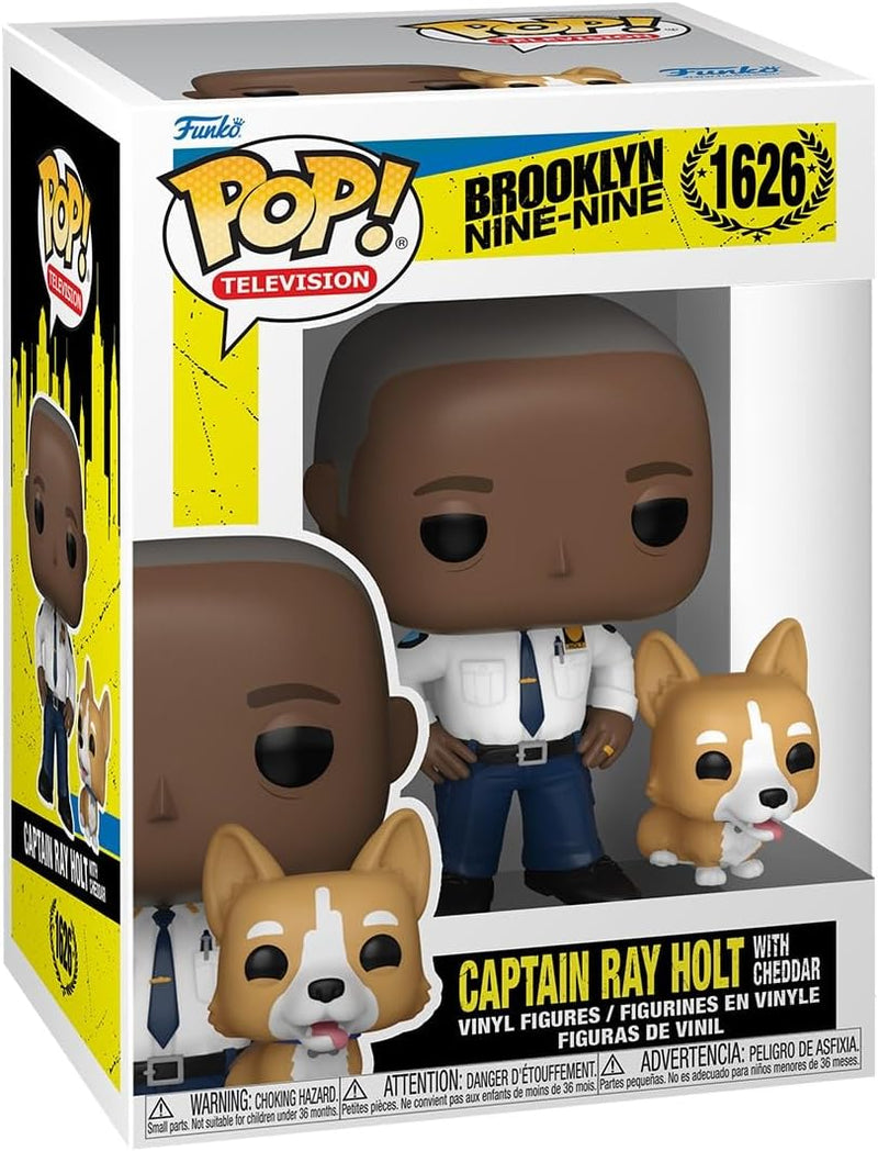 Captain Holt with Cheddar Brooklyn Nine-Nine Funko Pop! & Buddy Vinyl Figure