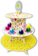 Colourful Easter Egg 3 Tier Cup-Cake / Food Stand - Easter Party or Event