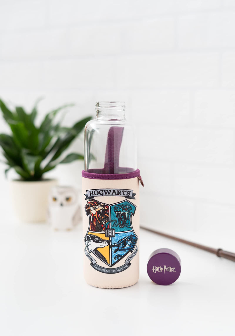 Harry Potter Glass Bottle side angle
