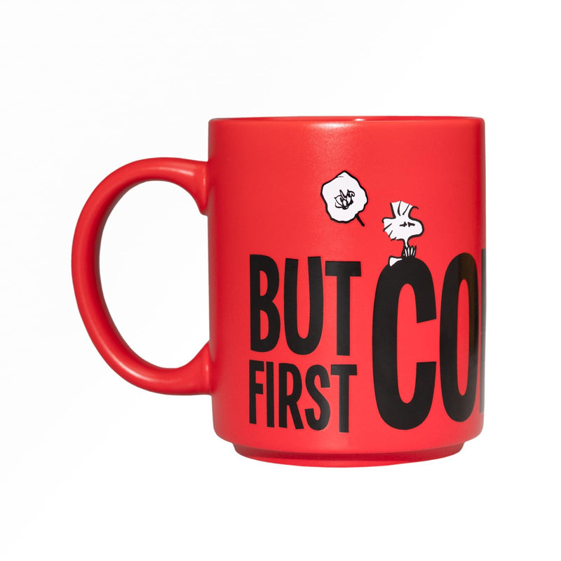 Snoopy but First, Coffee Mug side angle