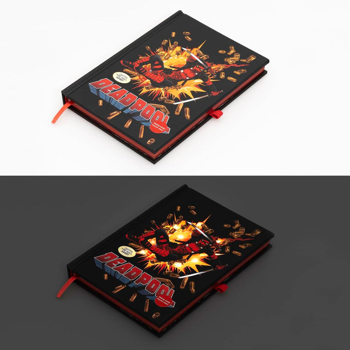 Marvel Deadpool A5 Premium Notebook With Led Lights Cover