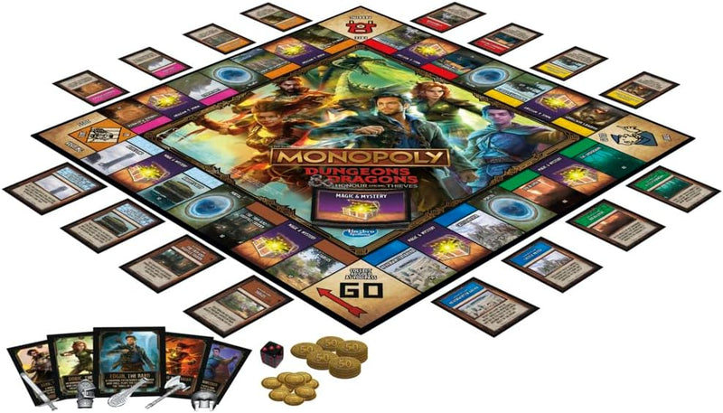 Monopoly Dungeons & Dragons: Honor Among Thieves, side angle