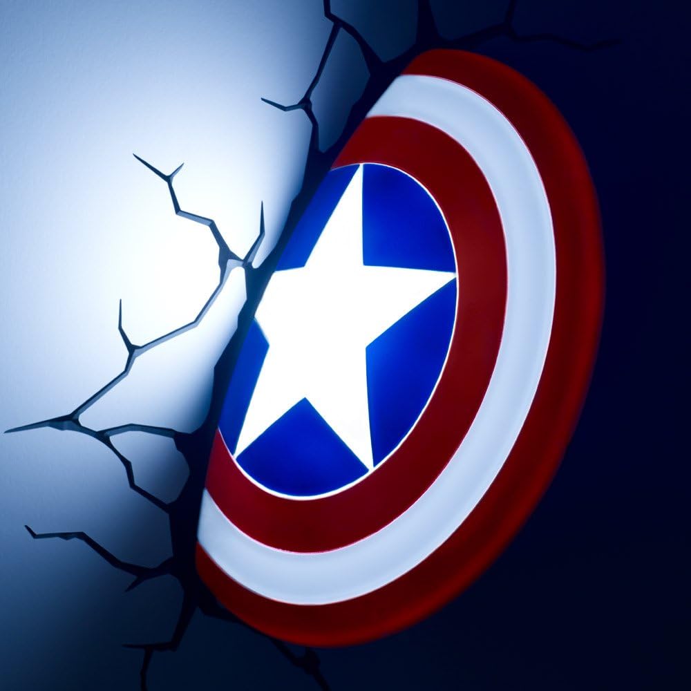 Marvel Captain America Shield 3D Wall-Mounted Deco Light