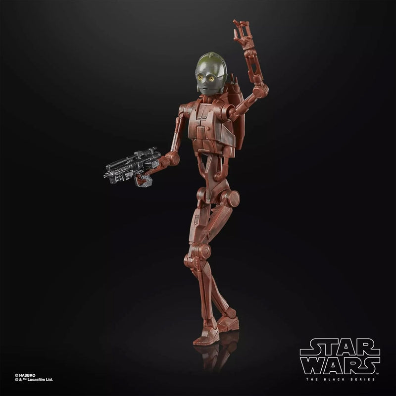Star Wars The Black Series Star Wars: Attack of the Clones C-3PO & Super Battle Droid 2-Pack 6" Action Figures, rear view