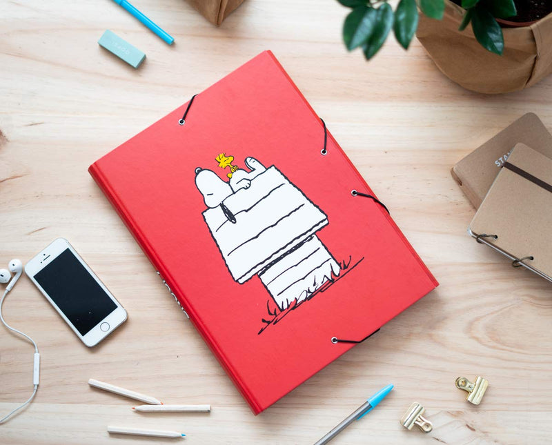 Folder Elastic A4 Snoopy side angle