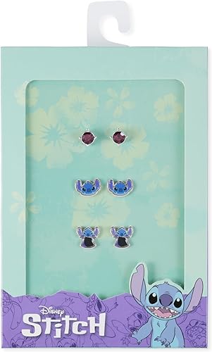Disney Lilo & Stitch Trio Brass Earring Set - Image 3