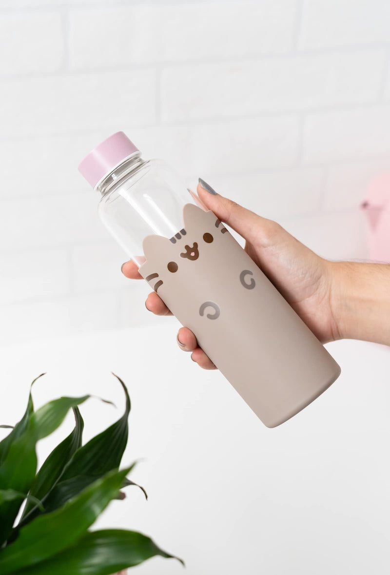 Pusheen Glass Bottle design detail