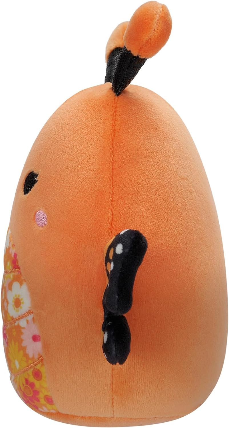 Squishmallows 16" Orange Monarch Butterfly With Floral Bell Plush