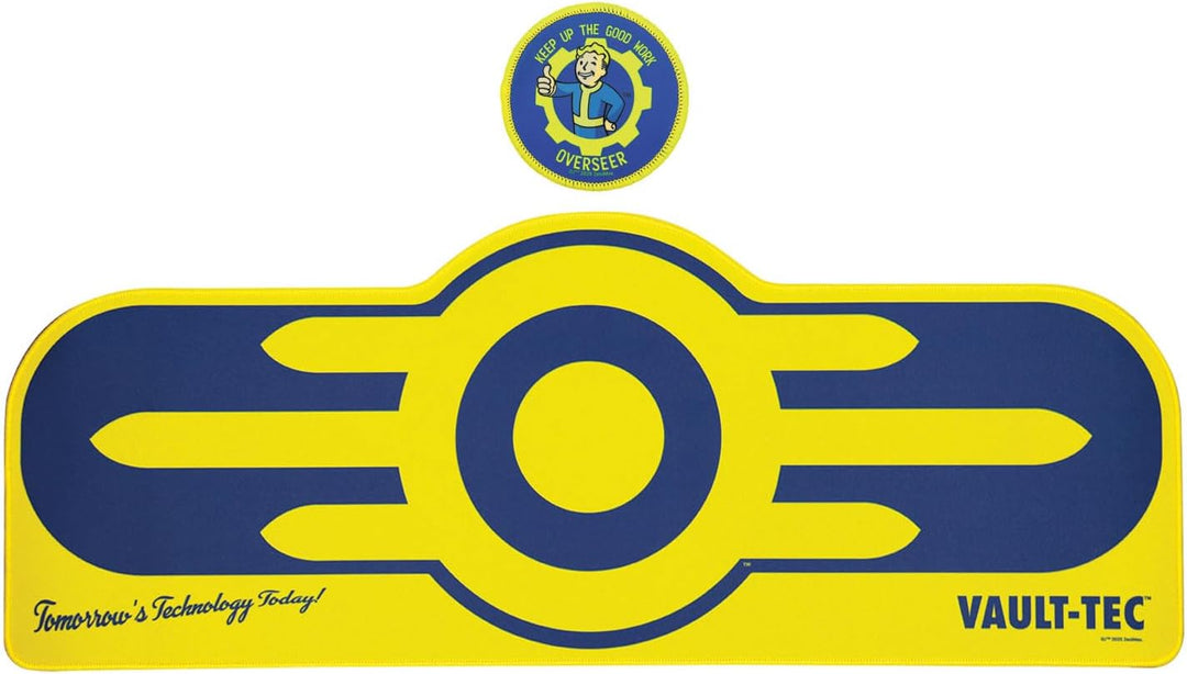 Fallout Vault-Tec XL Gaming Desk Pad & Coaster Set – Officially Licensed Merchandise