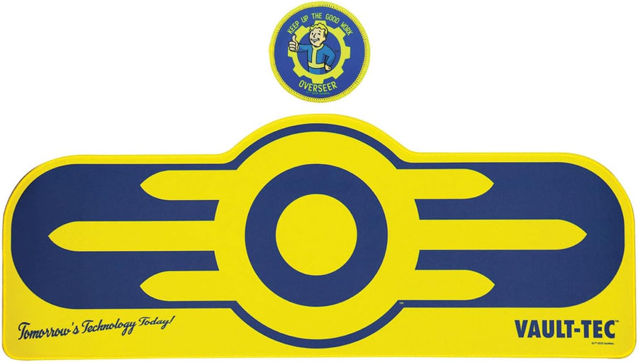 Fallout Vault-Tec XL Gaming Desk Pad & Coaster Set – Officially Licensed Merchandise